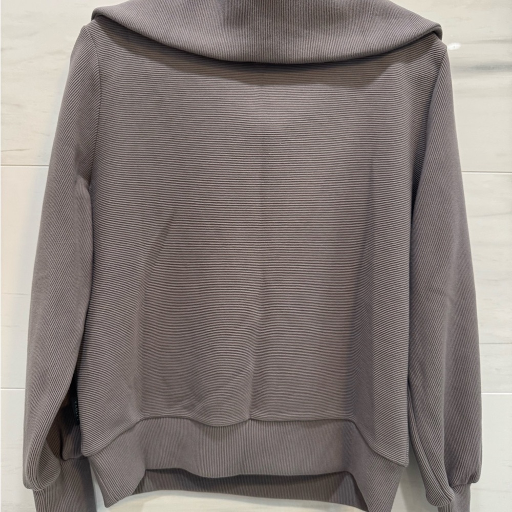 Varley Women's Zip-Up Sweater in Gray - Picture 2 of 5